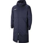 Pánské Zimní bundy s kapucí Nike v modré barvě ve velikosti M 