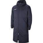 Dámské Zimní bundy s kapucí Nike v modré barvě ve velikosti XS ve slevě 