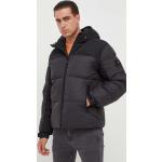 Pánské Zimní bundy s kapucí Tommy Hilfiger v černé barvě z polyesteru ve velikosti XXL plus size 