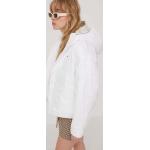 Dámské Bundy s kapucí Tommy Hilfiger v bílé barvě z polyesteru ve velikosti L ve slevě 