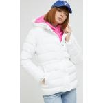 Dámské Zimní bundy s kapucí Tommy Hilfiger v bílé barvě z polyesteru ve velikosti L 