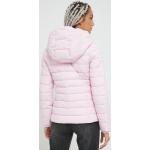Dámské Zimní bundy s kapucí Tommy Hilfiger v růžové barvě ve velikosti L ve slevě 