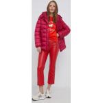 Bunda United Colors of Benetton dámská, růžová barva, zimní