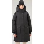 Dámské Zimní bundy s kapucí WOOLRICH Nepromokavé Prodyšné v černé barvě v elegantním stylu Gore-texové ve velikosti S 