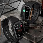 Pánské Náramkové hodinky Nepromokavé v černé barvě multifunkční kompatibilní s Android připojitelné k síti Bluetooth 