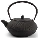 Čajové konvice v černé barvě v elegantním stylu z litiny 