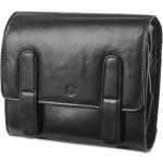 Pánské Kožené tašky Lucléon v černé barvě v elegantním stylu z hovězí kůže s vnější kapsou 