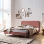 Jednolůžkové postele SalesFever ve zlaté barvě v moderním stylu ve slevě 