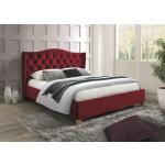 Dvoulůžkové postele v bordeaux červené v moderním stylu ze dřeva 