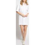 Dámské Designer Košilové šaty Calvin Klein v bílé barvě z bavlny ve velikosti M 