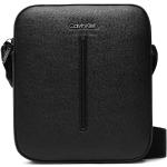 Pánské Designer Kožené tašky přes rameno Calvin Klein CK v černé barvě z koženky veganské ve slevě 