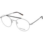 Dámské Designer Dioptrické brýle Calvin Klein ve stříbrné barvě v elegantním stylu ve velikosti 14 