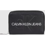 Dámské Designer Luxusní peněženky Calvin Klein v černé barvě z polyuretanu veganské 