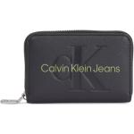 Dámské Designer Luxusní peněženky Calvin Klein v černé barvě z koženky 