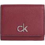Dámské Designer Luxusní peněženky Calvin Klein v červené barvě z koženky 