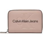 Dámské Designer Luxusní peněženky Calvin Klein v růžové barvě z koženky 