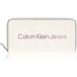 Dámské Designer Luxusní peněženky Calvin Klein v bílé barvě ve slevě 