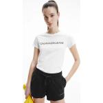 Dámská BIO Designer  Trička Calvin Klein v bílé barvě z bavlny ve velikosti L 
