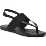 Dámské Designer Kožené sandály Calvin Klein v černé barvě ze syntetiky ve velikosti 41 na léto 