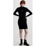 Dámské Designer Pletené šaty Calvin Klein v černé barvě ve velikosti L 