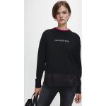 Dámské Designer Svetry Calvin Klein v černé barvě z polyesteru ve velikosti XS 