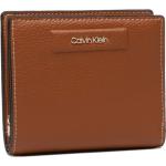 Pánské Designer Luxusní peněženky Calvin Klein v hnědé barvě z koženky 