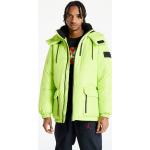 Pánské Designer Zimní bundy s kapucí Calvin Klein Jeans ve světle zelené barvě ve velikosti L 
