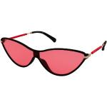 Dámské Designer Cat Eye sluneční brýle Calvin Klein Jeans v růžové barvě v elegantním stylu ve velikosti 2 