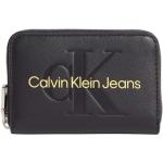 Dámské Designer Luxusní peněženky Calvin Klein Jeans v šedé barvě v elegantním stylu z polyuretanu ve slevě 