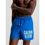 Pánské Designer Koupací šortky Calvin Klein ve světle modré barvě ve slevě 