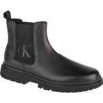 Pánské Designer Kožené kotníkové boty Calvin Klein v černé barvě z kůže ve velikosti 40 