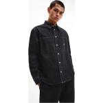 Pánské Designer Džínové košile Calvin Klein v černé barvě z bavlny 
