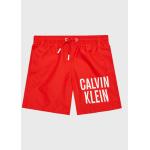 Designer Koupací šortky Calvin Klein Swimwear v červené barvě ze syntetiky ve slevě 