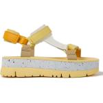 Dámské Kožené sandály Camper v žluté barvě z telecí kůže s výškou podpatku 3 cm - 5 cm s tlumením nárazu ve slevě na léto udržitelná móda 