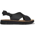Dámské Kožené sandály Camper v černé barvě z telecí kůže s tlumením nárazu ve slevě na léto udržitelná móda 