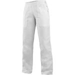 Dámské Pracovní kalhoty v bílé barvě z bavlny ve velikosti XL 