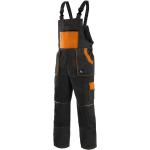 Canis (CXS) Pracovní kalhoty s laclem CXS LUXY ROBIN - Černá / oranžová | 46
