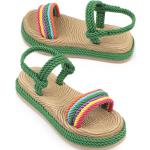 Nová kolekce: Dámské Sandály na klínku ve světle béžové barvě z koženky ve velikosti 39 ve slevě na léto 