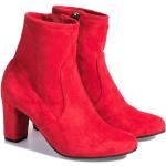 Dámské Kotníčkové boty na podpatku Caprice v červené barvě v elegantním stylu ze syntetiky ve velikosti 36 ve slevě 