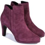 Dámské Kotníčkové boty na podpatku Caprice ve fialové barvě v elegantním stylu ze syntetiky ve velikosti 37,5 ve slevě 