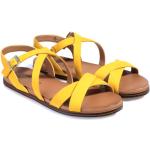 Dámské Kožené sandály Caprice v žluté barvě ze syntetiky ve velikosti 38 na léto 