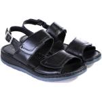 Dámské Kožené sandály Caprice v černé barvě z hladké kůže ve velikosti 39 ve slevě na léto 
