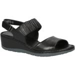 Dámské Kožené sandály Caprice v černé barvě z hladké kůže ve velikosti 38 ve slevě na léto 