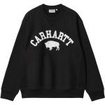 Pánské Fleecové mikiny Carhartt Work In Progress v černé barvě z bavlny ve slevě 