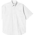 Pánské Košile Carhartt Work In Progress v bílé barvě z bavlny ve velikosti L s krátkým rukávem ve slevě 