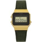 Dámské Náramkové hodinky Casio v zelené barvě ve vintage stylu s digitálním displejem 