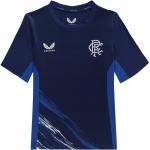 Castore Rangers FC Training T-Shirt Juniors Navy/Blue 9-10 let