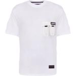 Pánská  Sportovní trička v bílé barvě z bavlny ve velikosti L ve slevě 