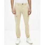 Pánské Sportovní kalhoty Celio* ve smetanové barvě z bavlny ve velikosti 10 XL 