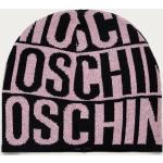 Dámské Designer Čepice Moschino v růžové barvě z viskózy ve velikosti Onesize ve slevě 